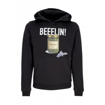 felpa cappuccio uomo beeelin hoodie BLACK