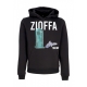 felpa cappuccio uomo zioffa hoodie BLACK