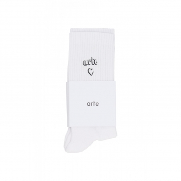 calza media uomo heart logo socks WHITE