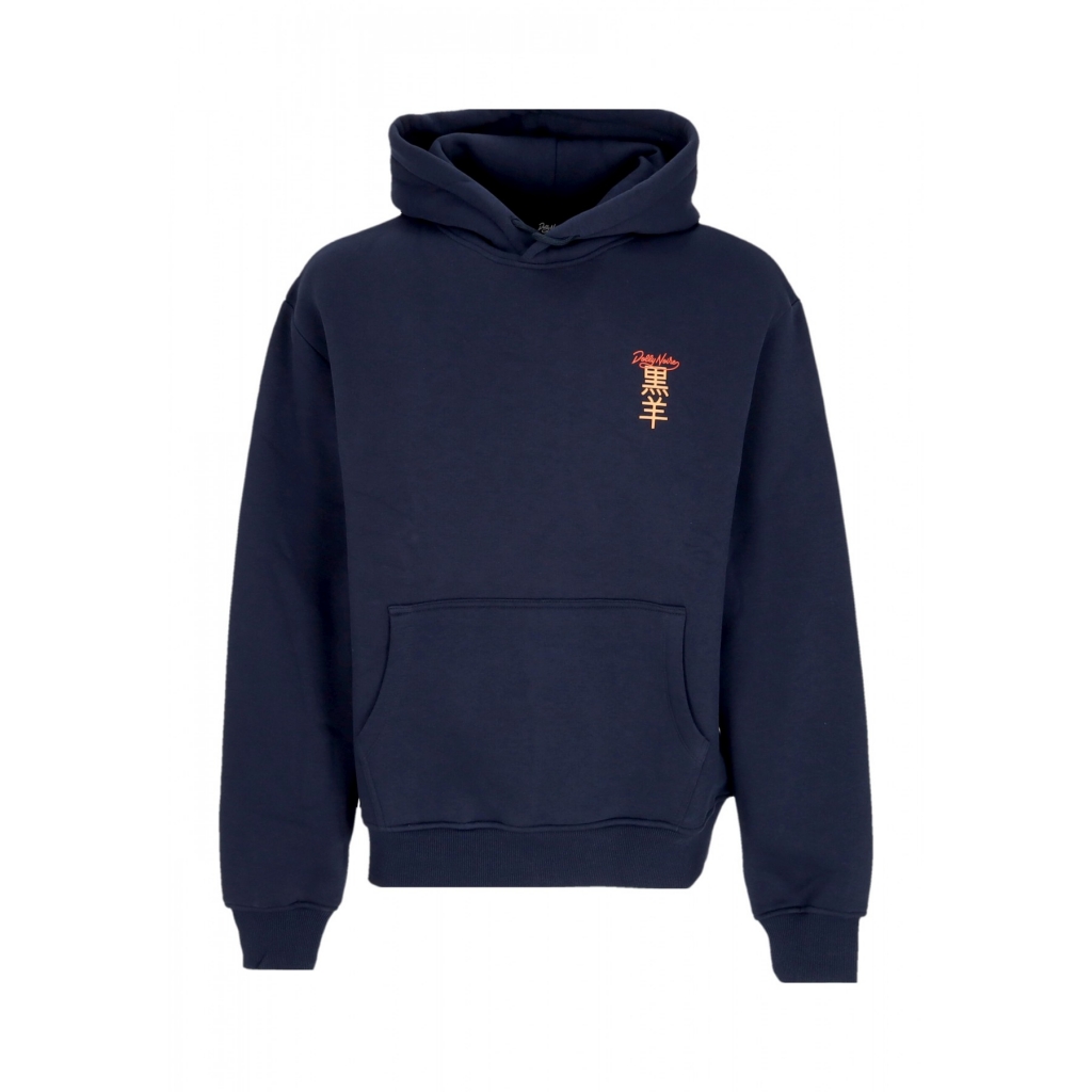 felpa cappuccio uomo hoo hoodie MIDNIGHT BLUE