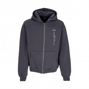 felpa cappuccio zip uomo regi zip hoodie TEAL