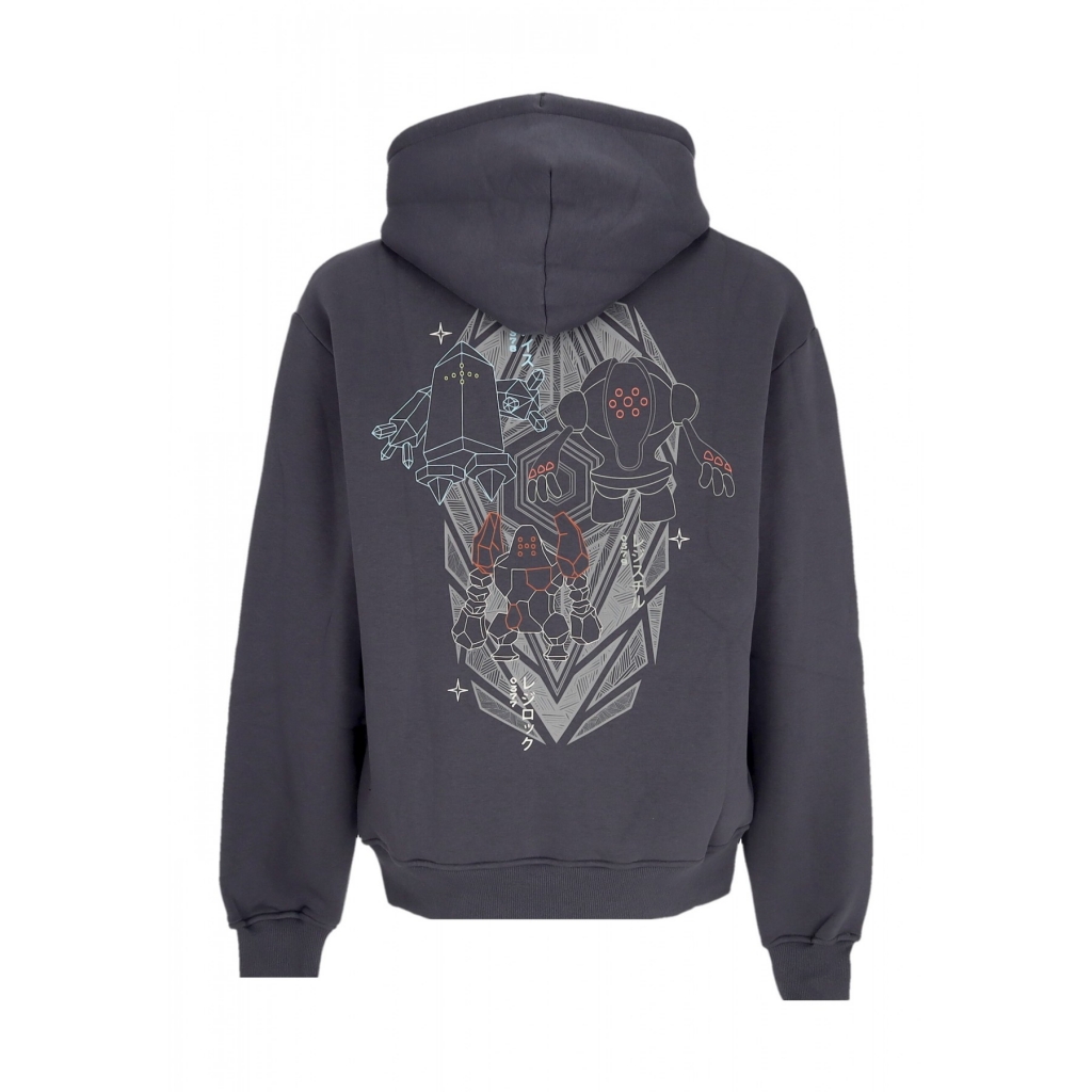 felpa cappuccio zip uomo regi zip hoodie TEAL