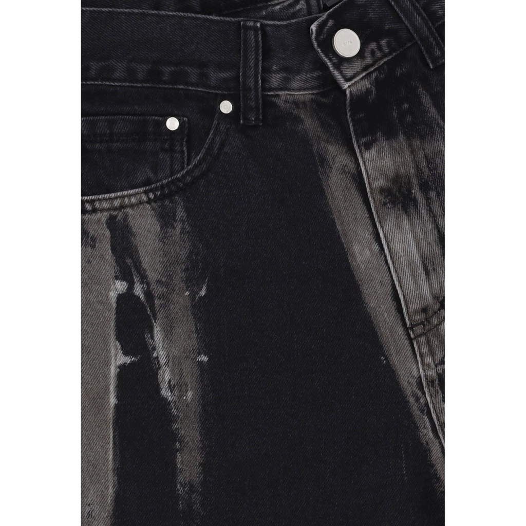 jeans uomo washed jeans pants BLACK DENIM
