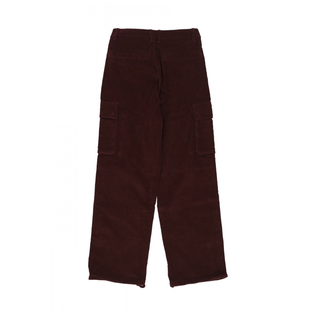 pantalone lungo uomo corduroy cargo pants BORDEAUX