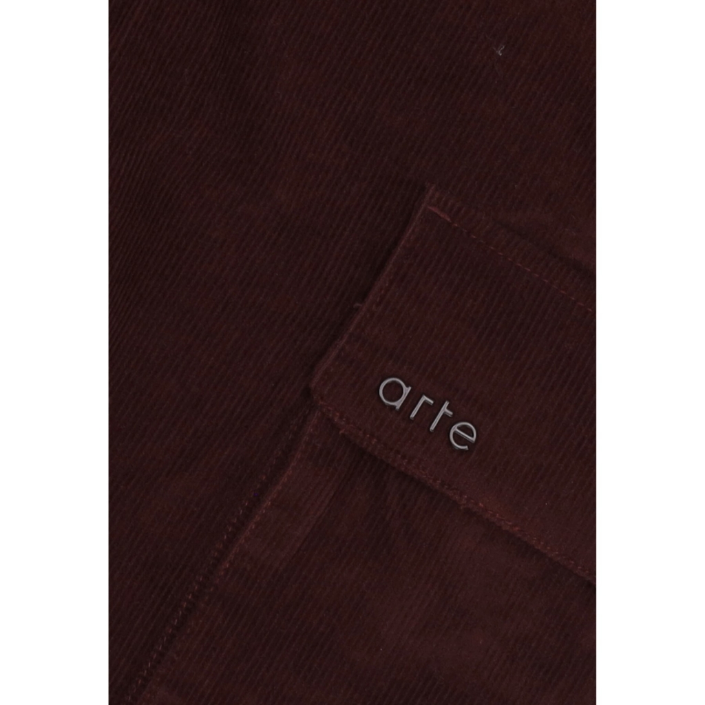 pantalone lungo uomo corduroy cargo pants BORDEAUX