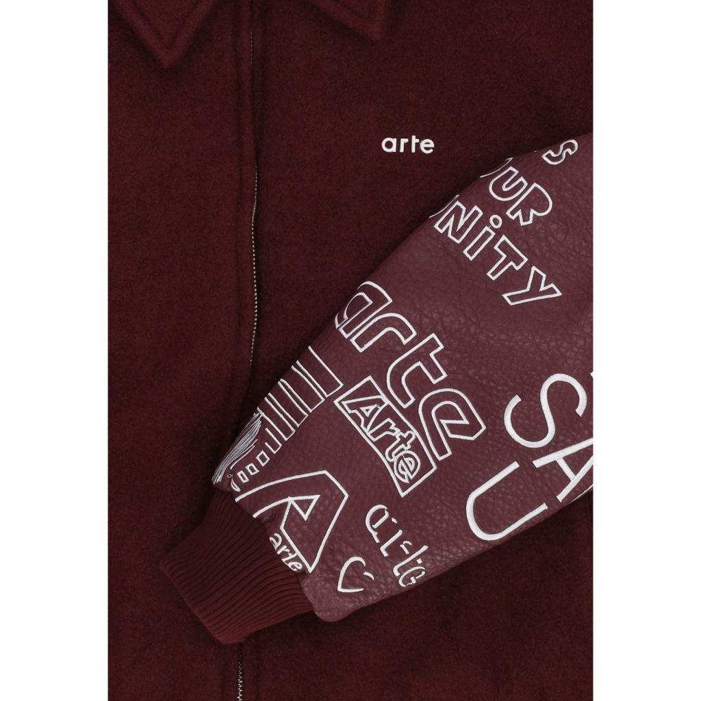 giubbotto college uomo art saves college jacket BORDEAUX