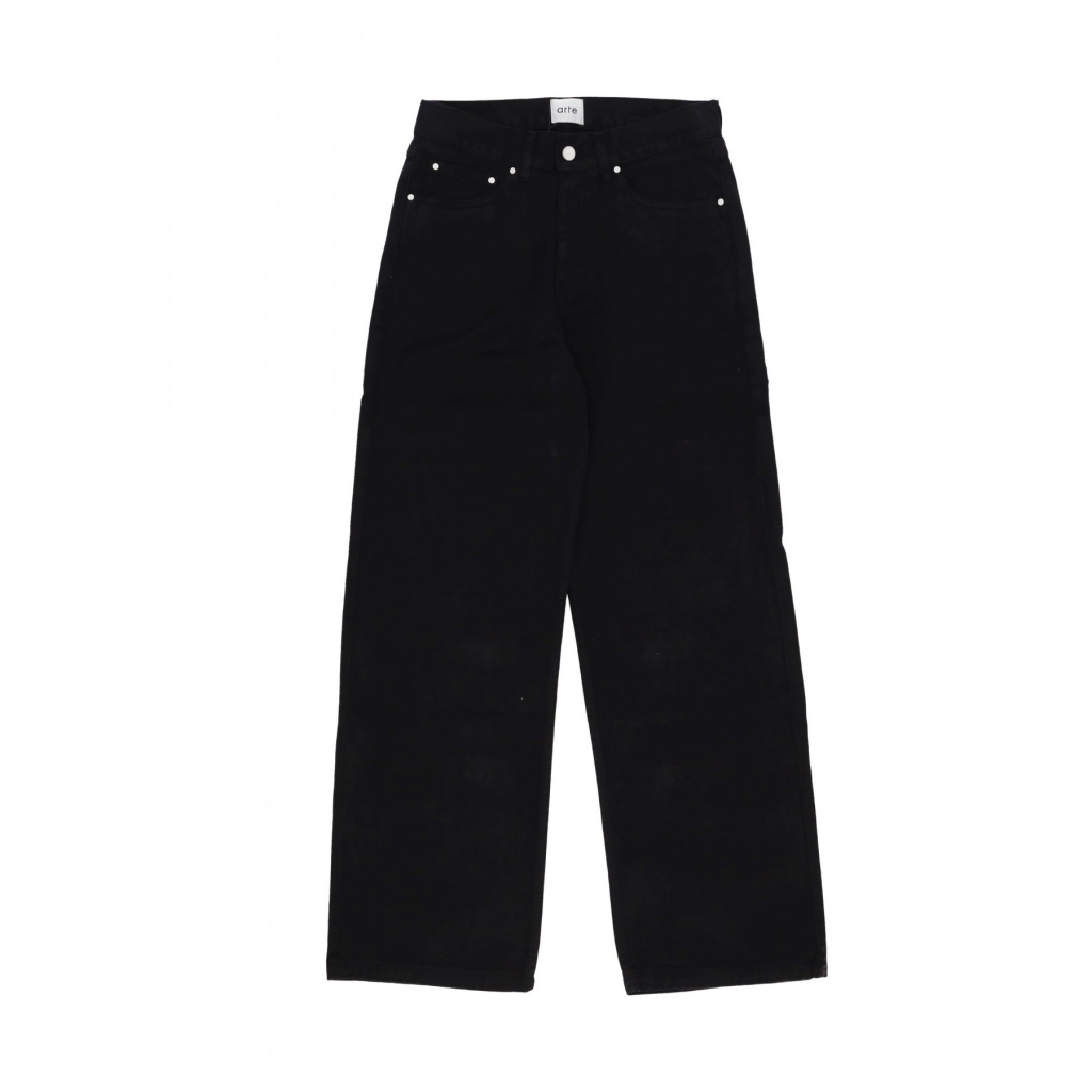 jeans uomo back pocket graphic pants BLACK