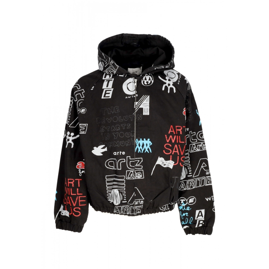 giubbotto uomo art saves jacket BLACK
