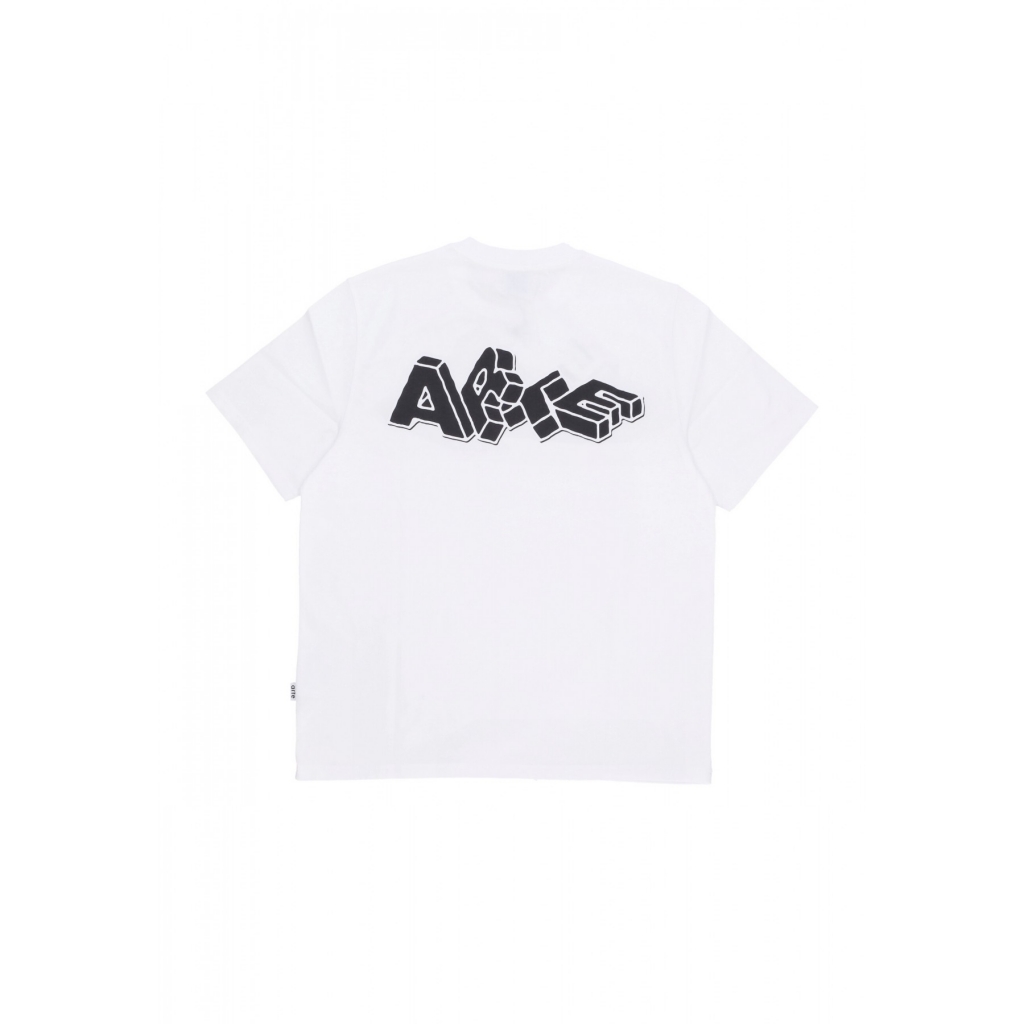 maglietta uomo block print t-shirt WHITE