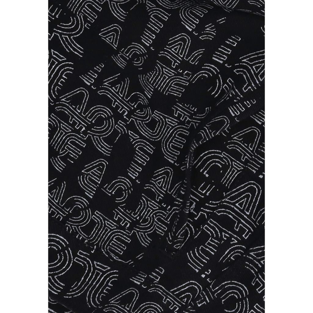 giubbotto uomo allover logo jacket BLACK