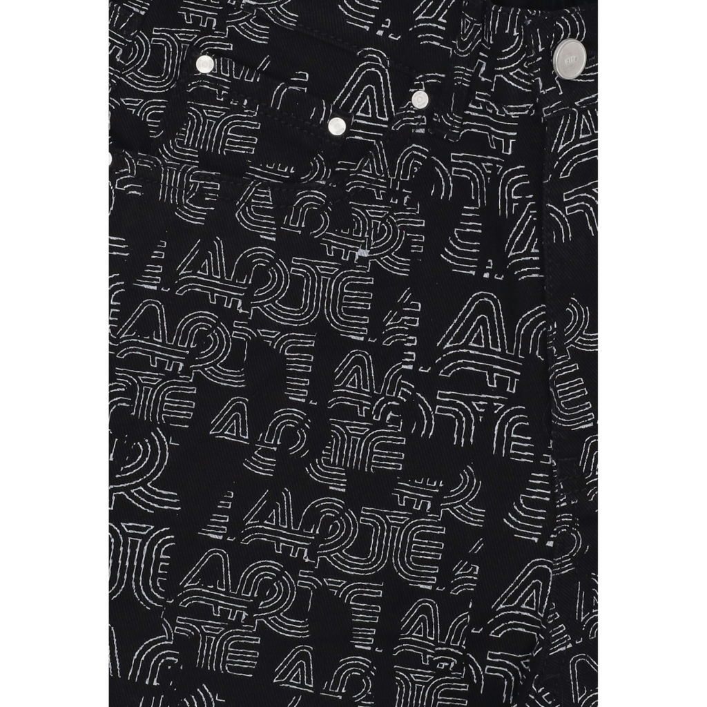 pantalone lungo uomo allover logo pant BLACK