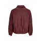 giubbotto uomo basic leather jacket BORDEAUX