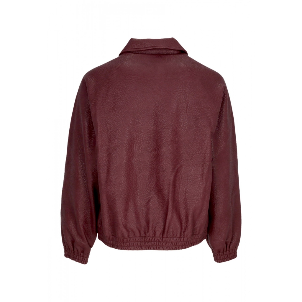 giubbotto uomo basic leather jacket BORDEAUX