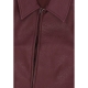 giubbotto uomo basic leather jacket BORDEAUX