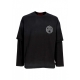 maglietta manica lunga uomo layered l/s tee WASHED BLACK