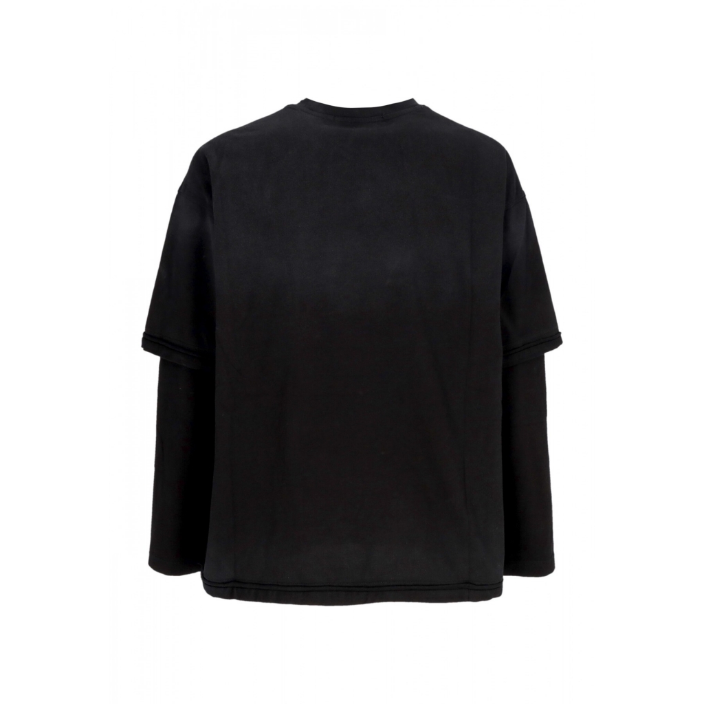 maglietta manica lunga uomo layered l/s tee WASHED BLACK