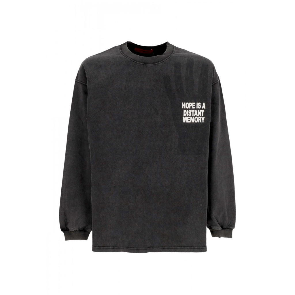 maglietta manica lunga uomo hope l/s tee WASHED BLACK