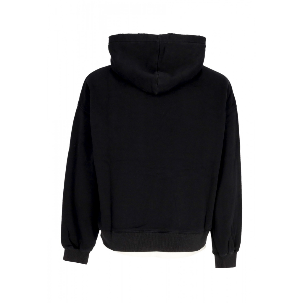 felpa cappuccio uomo anarchy hoodie WASHED BLACK