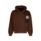 felpa cappuccio uomo hope hoodie COFFEE QUARTZ