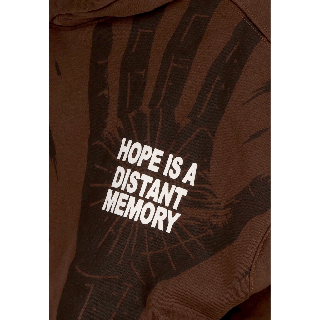 felpa cappuccio uomo hope hoodie COFFEE QUARTZ