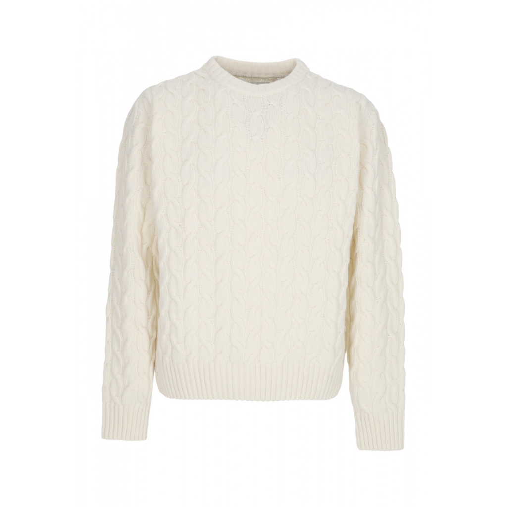 maglione uomo logo knit sweater CREAM