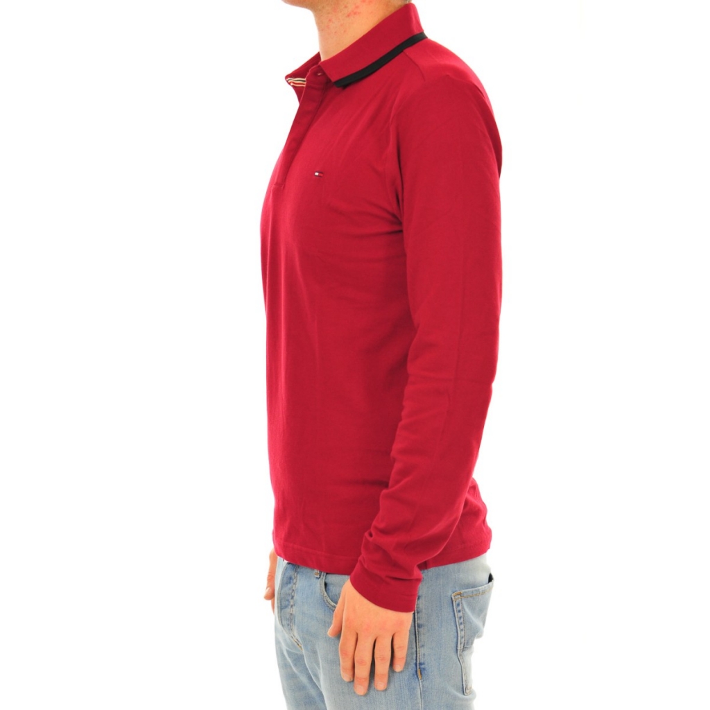 red tommy hilfiger long sleeve