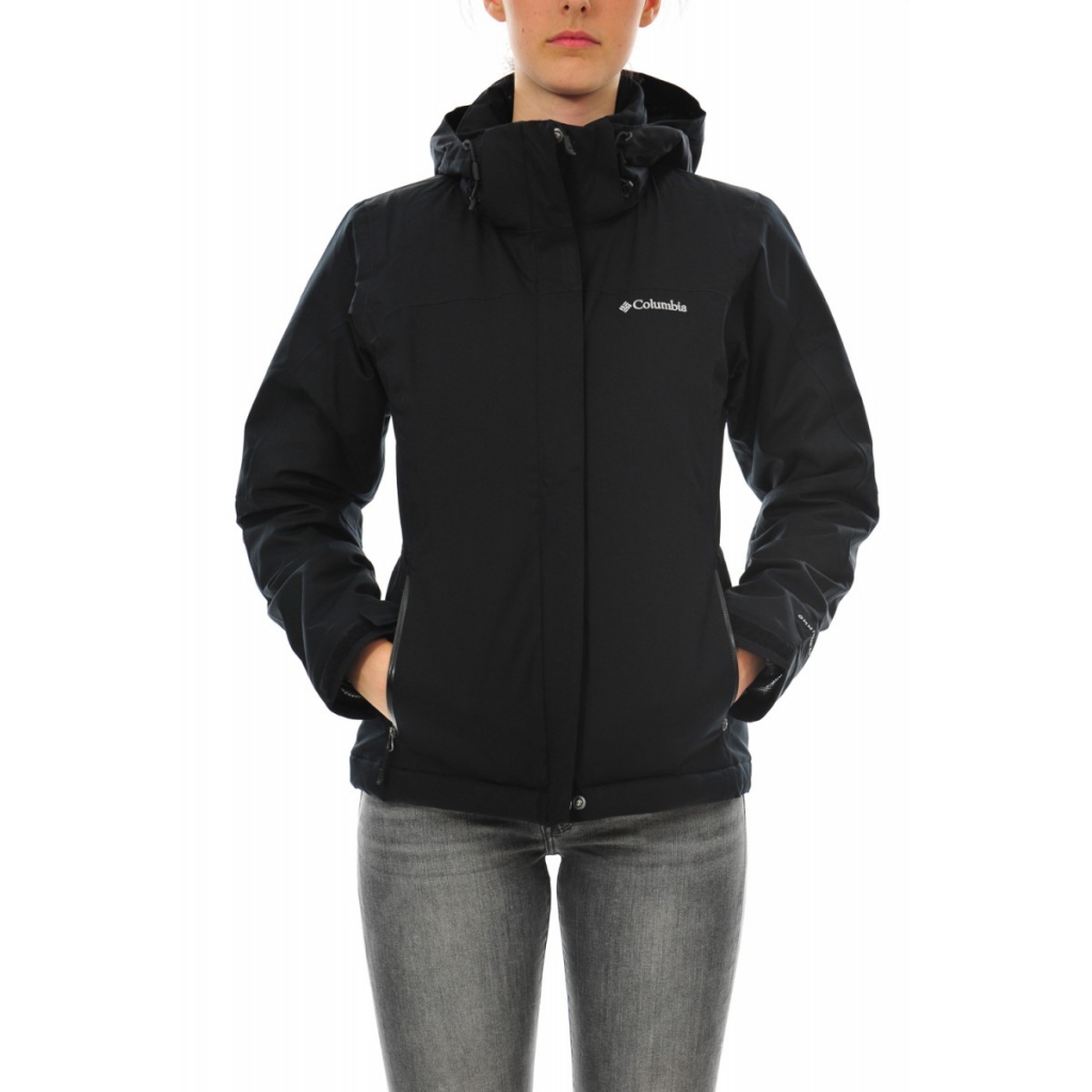 columbia omni heat black jacket