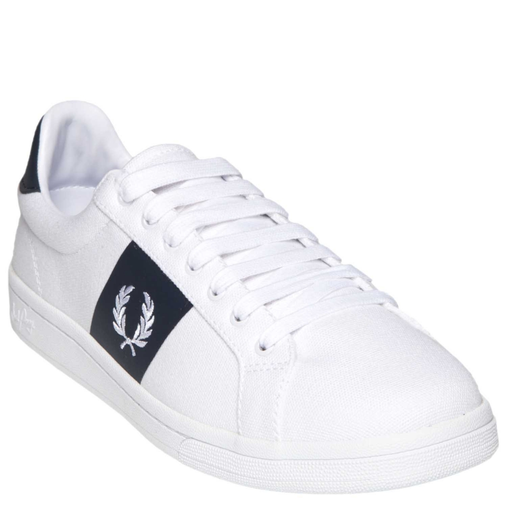 white sneakers with stripes