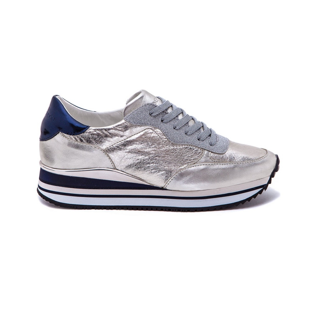 CRIME LONDON woman shoe mod DYNAMIC 25502KS126 white / silver / blue ...