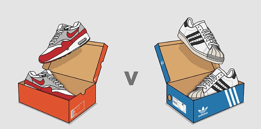 NIKE vs ADIDAS: LOTTA FRA TITANI